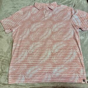 Nat Nast Polo Shirt Mens Extra Large Pink White Short‎ Sleeve Luxury Originals